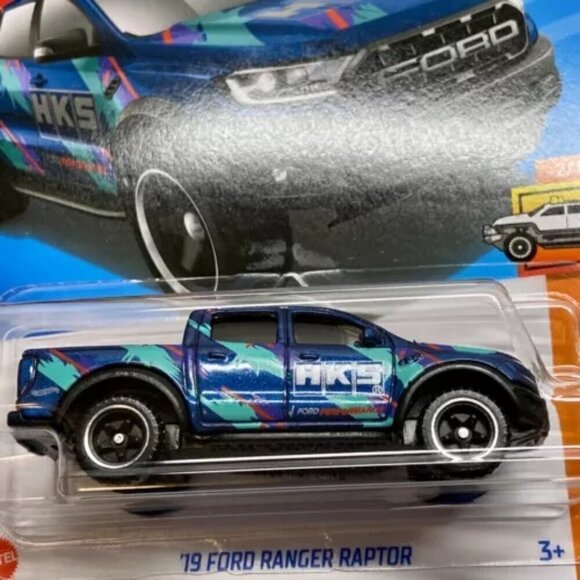 Hot Wheels '19 Ford Ranger Raptor HKS 43/250 Blue HW Hot Trucks 2/10 New 2024 - Picture 6 of 12